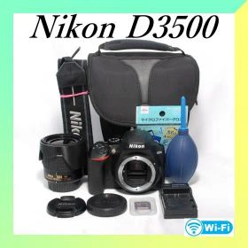 ✨Nikon D3500✨奇跡の新品級S数214回！✨Wi-Fi転送✨一眼レフ✨