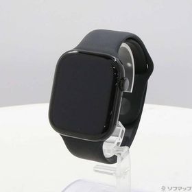〔中古〕Apple(アップル) Apple Watch Series 10 GPS 46mm ジェットブラックアルミニウムケース ブラックスポーツバンド〔349-ud〕