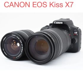 Canon EOS Kiss X7 デジタル一眼レフ標準＆望遠ダブルレンズセット