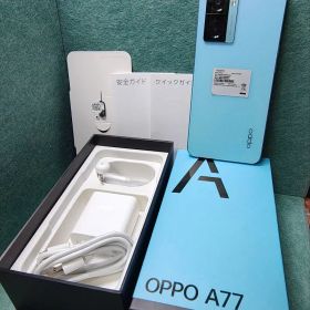 OPPO A77 ライトブルー 本体