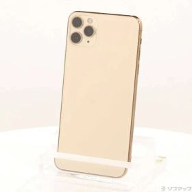 〔中古品〕 iPhone11 Pro Max 64GB ゴールド MWHG2J／A SIMフリー【352】