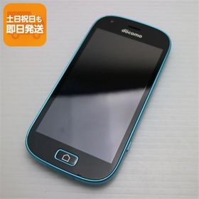 超美品 F-03K らくらくスマートフォン me ブルー スマホ 即日発送 白ロム 中古 DoCoMo 富士通 あすつく 土日祝発送OK