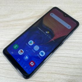 美品 SIMフリー Galaxy A20 SCV46 Black 159