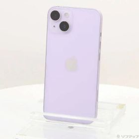〔中古品〕 iPhone14 128GB パープル MPUY3J／A SIMフリー【297】