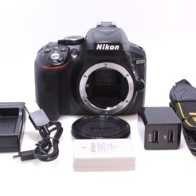 【良品】Nikon D5300 ブラック 2400万画素 3.2型液晶 D5300BK デジタル一眼レフカメラ