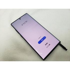 (中古) SCV45 オーラブラック /Galaxy Note10+ 【SIMロック解除品】、au
