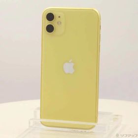 【中古】Apple(アップル) iPhone11 128GB イエロー MWM42J／A SIMフリー 【269-ud】