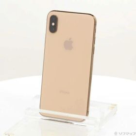 【中古】Apple(アップル) iPhoneXS 64GB ゴールド MTAY2J／A SIMフリー 【262-ud】