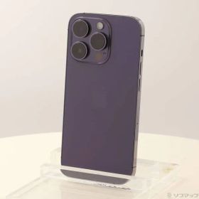 〔中古品〕 iPhone14 Pro 256GB ディープパープル MQ1E3J／A SIMフリー【247】
