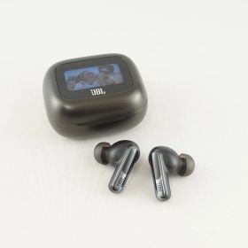 JBL Live Beam 3 完全ワイヤレスイヤホン USED美品 ノイズキャンセリング ハイレゾ タッチスクリーン IP55 マイク ブラック 完動品 V1782