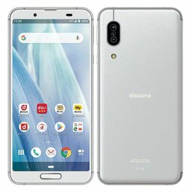 【中古】【安心保証】 AQUOS sense3 SH-02M[64GB] docomo シルバーホワイト