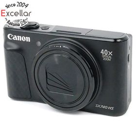 キヤノン(Canon)のCanon製 PowerShot SX740 HS ブラック 2030万画素 本体のみ(コンパクトデジタルカメラ)