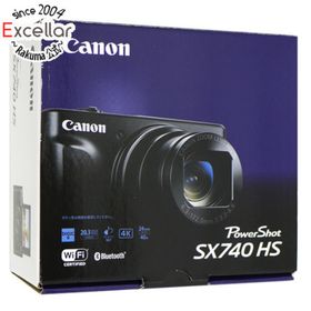 キヤノン(Canon)のCanon製 PowerShot SX740 HS ブラック 2030万画素 元箱あり(コンパクトデジタルカメラ)