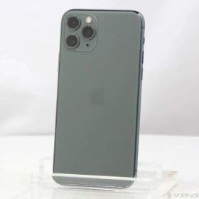 〔中古品〕 iPhone11 Pro 64GB ミッドナイトグリーン MWC62J／A SIMフリー【262】