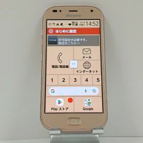 らくらくスマートフォン me F-01L ドコモ ゴールド 送料無料 本体 c13929 【中古】