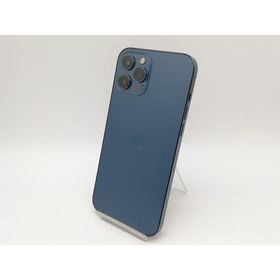 【中古】Apple au 【SIMロック解除済み】 iPhone 12 Pro Max 128GB パシフィックブルー MGCX3J/A【鹿児島中町】保証期間１ヶ月【ランクC】