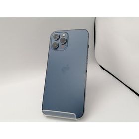 【中古】Apple docomo 【SIMロック解除済み】 iPhone 12 Pro Max 512GB パシフィックブルー MGD63J/A【広島本通】保証期間１ヶ月【ランクC】