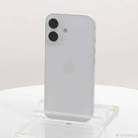 〔中古〕Apple(アップル) iPhone16 256GB ホワイト MYDX3J／A SIMフリー〔258-ud〕
