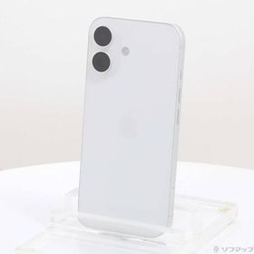 〔中古〕Apple(アップル) iPhone16 512GB ホワイト MYE33J／A SIMフリー〔377-ud〕