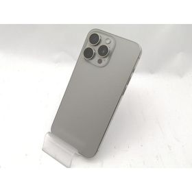 【中古】Apple 国内版 【SIMフリー】 iPhone 15 Pro Max 256GB ナチュラルチタニウム MU6R3J/A【新宿東口】保証期間１ヶ月【ランクC】
