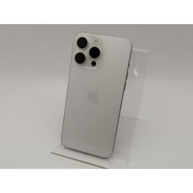 【中古】Apple 国内版 【SIMフリー】 iPhone 15 Pro Max 256GB ホワイトチタニウム MU6Q3J/A【神保町】保証期間１ヶ月【ランクB】