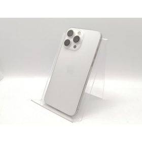 【中古】Apple docomo 【SIMフリー】 iPhone 15 Pro Max 256GB ホワイトチタニウム MU6Q3J/A【高崎モントレー】保証期間１ヶ月【ランクB】