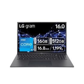 LGエレクトロニクス(LG) 16Z90RU-GA55J LG gram 16型 Core i5/16GB/512GB オブシディアンブラック Windows 11 Home ノートパソコン