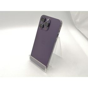【中古】Apple 国内版 【SIMフリー】 iPhone 14 Pro Max 128GB ディープパープル MQ993J/A【ECセンター】保証期間１ヶ月【ランクC】