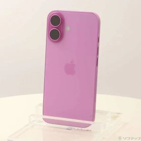 〔中古品〕 iPhone16 128GB ピンク MYDT3J／A SIMフリー【297】