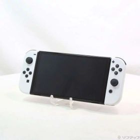【中古】Nintendo Switch 有機ELモデル Joy-Con(L)／(R) ホワイト 【371-ud】