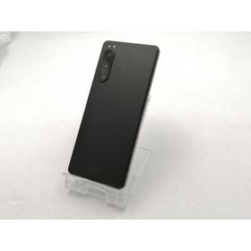 【中古】SONY au 【SIMフリー】 Xperia 5 IV 8GB 128GB SOG09 ブラック【ECセンター】保証期間１ヶ月【ランクC】