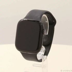 【中古】Apple(アップル) Apple Watch Series 10 GPS 46mm ジェットブラックアルミニウムケース ブラックスポーツバンド 【344-ud】