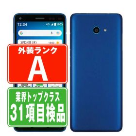 【中古】 A201KC かんたんスマホ2＋ ブルー Aランク SIMフリー 本体 ワイモバイル スマホ 【あす楽】 【保証あり】 【送料無料】 a201kcbl8mtm