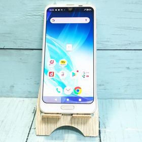 docomo AQUOS R2 SH-03K Platinum White 本体 白ロム SIMロック解除済み SIMフリー 394067