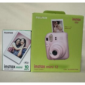 フジフイルム(富士フイルム)の【新品・未開封】instax mini12 ブロッサムピンク+フィルム10枚(フィルムカメラ)