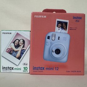 フジフイルム(富士フイルム)の【新品・未開封】instax mini12 パステルブルー+フィルム10枚(フィルムカメラ)