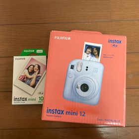 フジフイルム(富士フイルム)の チェキ instax mini 12 パステルブルー/チェキフィルム 10枚(フィルムカメラ)