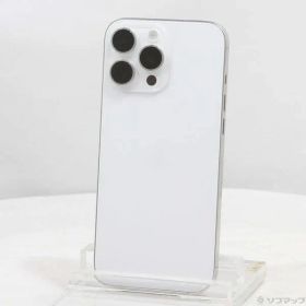 〔中古品〕 iPhone16 Pro Max 256GB ホワイトチタニウム MYWH3J／A SIMフリー【258】