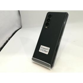 【中古】SAMSUNG au 【SIMフリー】 Galaxy Z Fold3 5G ファントムグリーン 12GB 256GB SCG11【浜松駅前】保証期間１ヶ月【ランクA】