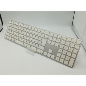 【中古】Apple Magic Keyboard（2017/テンキー付き/A1843） - 日本語（JIS） シルバー MQ052J/A【新橋烏森通り】保証期間１週間
