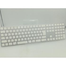 【中古】Apple Magic Keyboard（2017/テンキー付き/A1843） - 日本語（JIS） シルバー MQ052J/A【大須】保証期間１週間