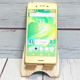 SoftBank Xperia X Performance 502SO ライムゴールド SONY 本体 白ロム SIMロック解除済み SIMフリー C211081