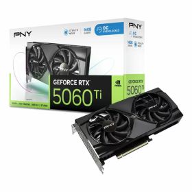 【15日は24時間限定クーポン配布】PNY ピーエヌワイPNY GeForce RTX 5060 Ti 16GB Overclocked Dual Fan 転送不可 VCG5060T16DFXPB1-O(2654641)送料無料