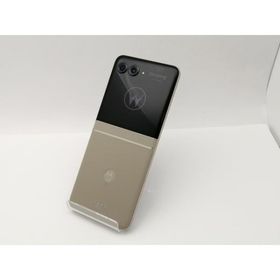 【中古】MOTOROLA 国内版 【SIMフリー】 motorola razr 50 サンドクリーム 12GB 512GB【三宮センター】保証期間１ヶ月【ランクB】