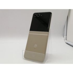 【中古】MOTOROLA 国内版 【SIMフリー】 motorola razr 50 サンドクリーム 12GB 512GB【札幌南2条】保証期間１ヶ月【ランクA】