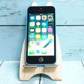 au iPhone5c 16GB ブルー 本体 白ロム 013215