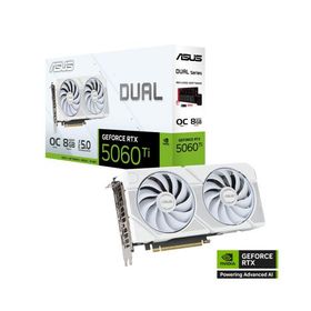 Dual GeForce RTX 5060 Ti 8GB GDDR7 White OC Edition DUAL-RTX5060TI-O8G-WHITE