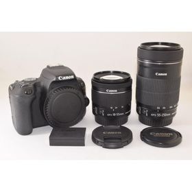 ★美品★ Canon キャノン EOS Kiss X9 ダブルズームキット ブラック デジタル一眼レフカメラ 2506779