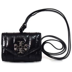 トリーバーチ エアーポッズケース TORY BURCH airpods pro 2rd レザー キルティング ストーン ストラップ付 イヤホン エアーポッズ ブラック 143068