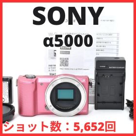 L11[7133]14 ソニー SONY α5000 ボディ ILCE-5000 ピンク 【ショット数 5,652回】
